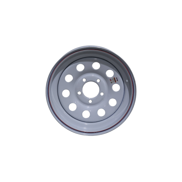 15 x 5 Steel Trailer Wheel Front View